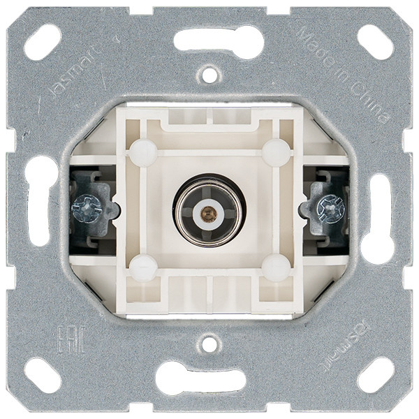 Jasmart Розетка TV Φ9.5mm оконечная с накладкой, цвет Антрацит