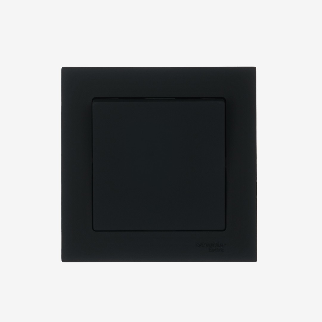 Радиовыключатель Base-1F серый грифель (c фиксацией клавиши) без рамки HiTE PRO